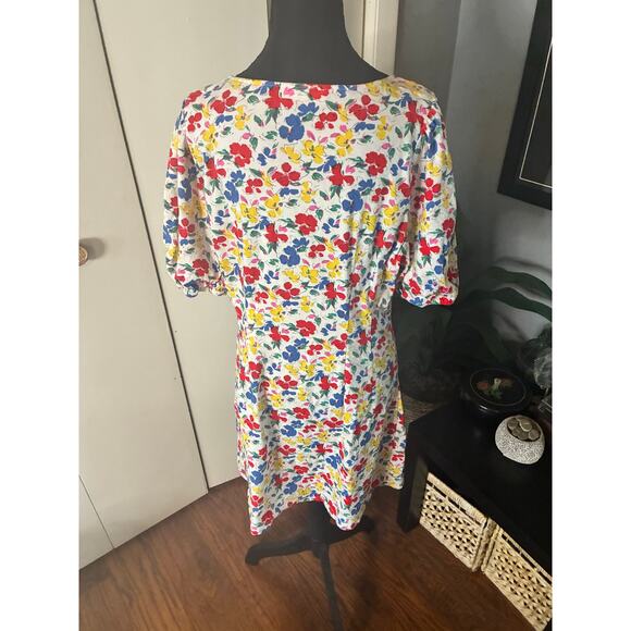 RIXO Floral Button-Front Dress Gorgeous 90s-Inspired Print Based on Measurements - Picture 5 of 12
